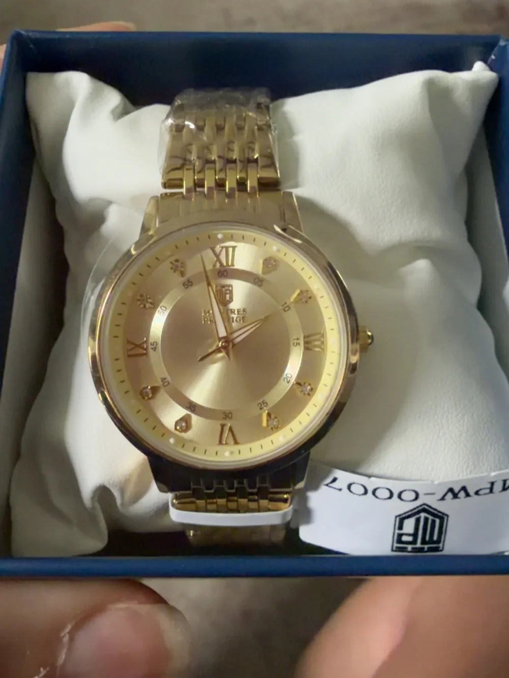 Invicta Gold-Tone Men's Bracelet Watch with Crystal Markers